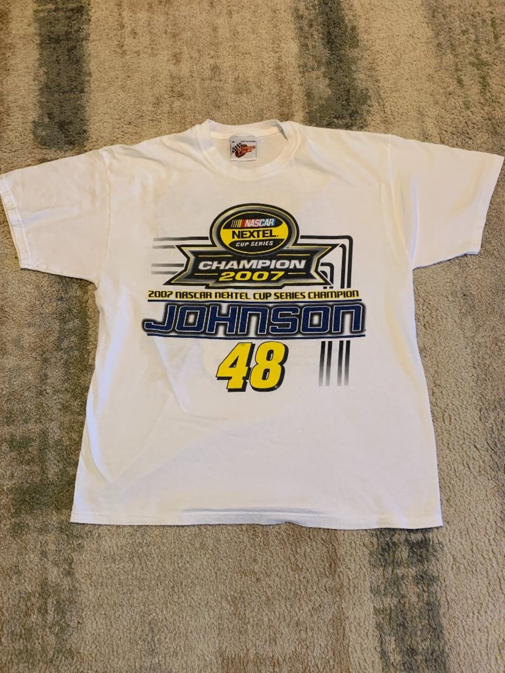 Vintage 2007 Champion Jimmie Johnson NASCAR Nextel Cup Series Champion T-Shirt